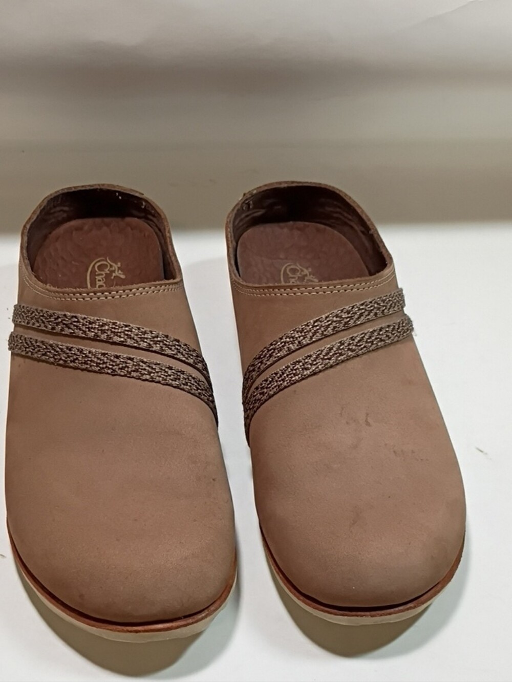 Chaco Harper Women's Taupe Slip-On Clog with Braided Detail Size 9